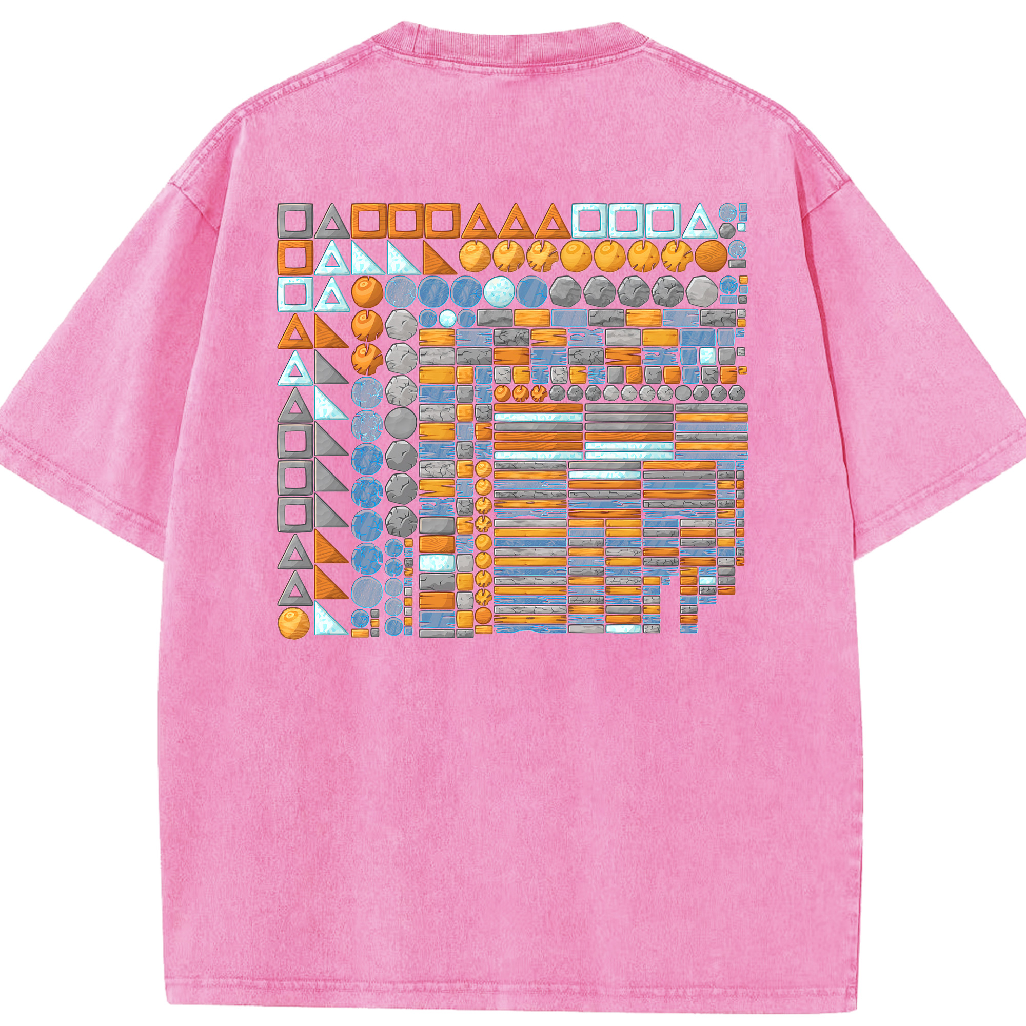（画像用） Angry Birds アングリーバード 綿100% ヴィンテージ風 半袖Tシャツ（背面プリント）